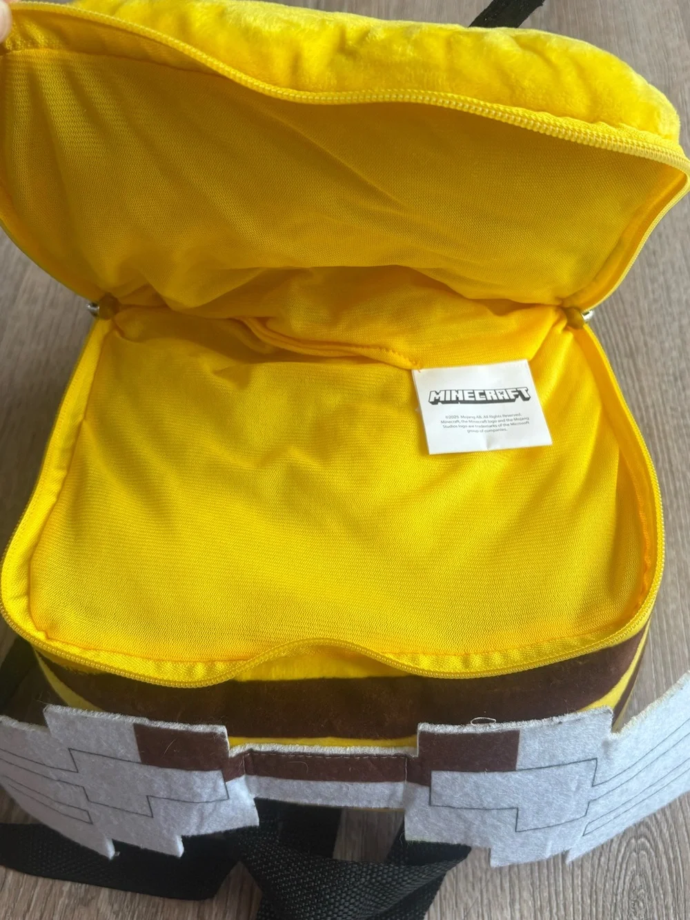 Minecraft Bee Plush Mini Backpack Kids Boys Girls Officially Licensed Mojang